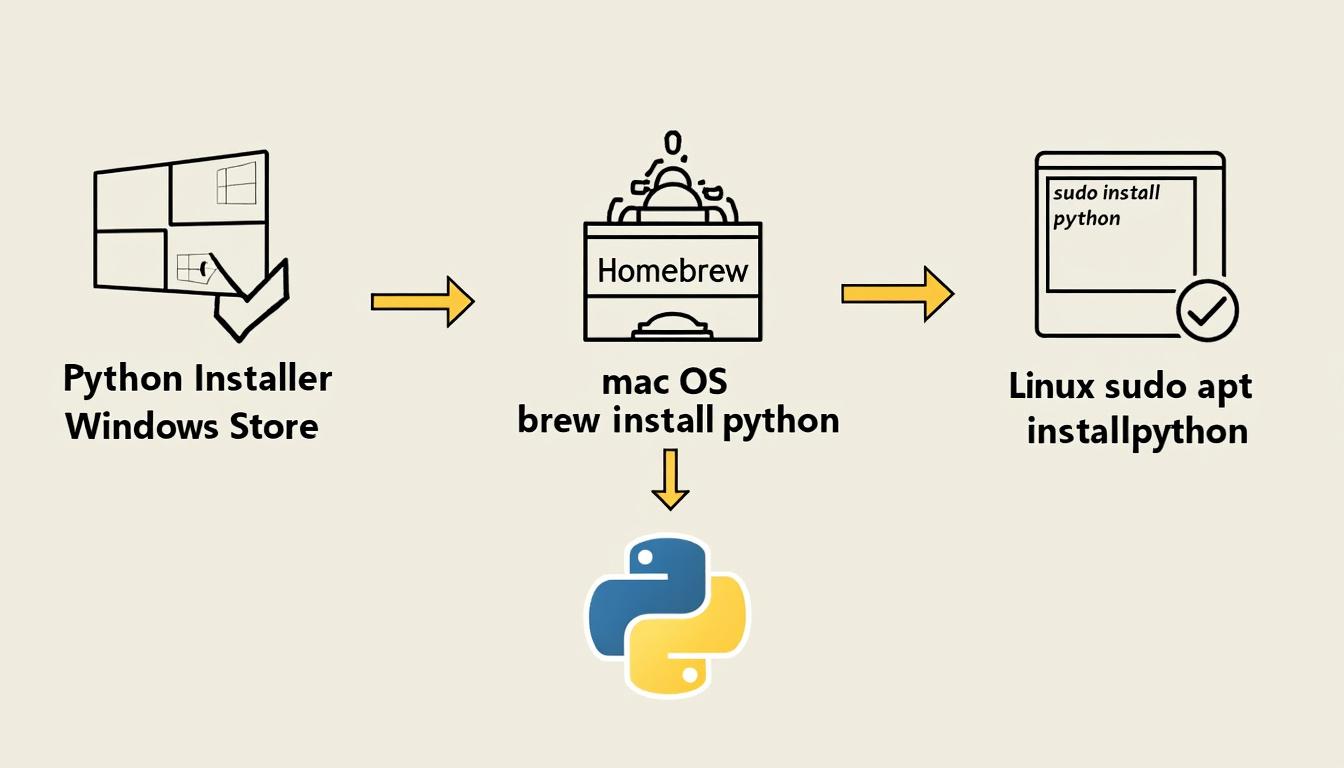 découvrez comment installer facilement python sur tous les systèmes d'exploitation : windows, macos, linux, debian et ubuntu. suivez notre guide complet étape par étape pour débutants et développeurs.