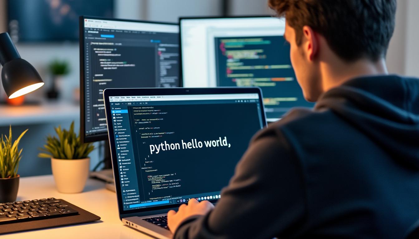 découvrez les bases de python avec ce guide sur la création de votre premier programme 'hello world'. apprenez à lancer et comprendre vos premiers codes en toute simplicité.