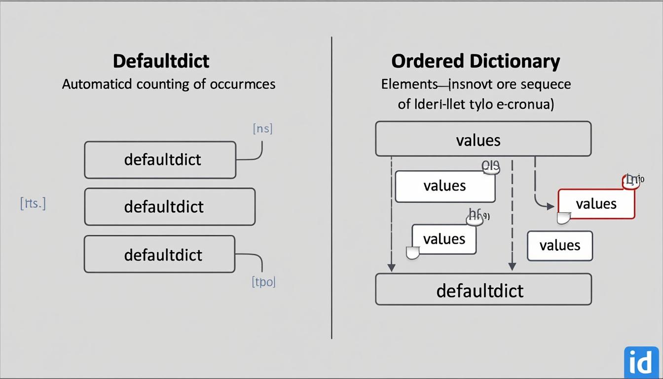 découvrez comment utiliser les dictionnaires en python, exploitez les clés et valeurs, et explorez les variantes comme defaultdict et ordereddict pour optimiser vos manipulations de données.