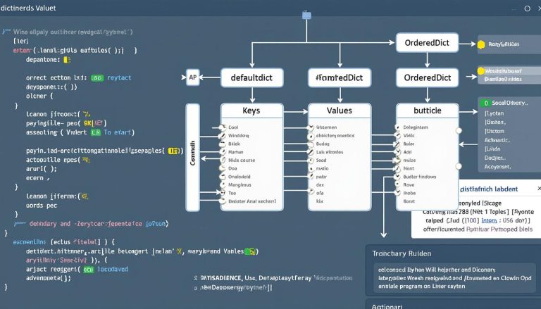 découvrez tout sur les dictionnaires en python : leur fonctionnement, l'utilisation des clés et valeurs, et les variantes comme defaultdict et ordereddict pour écrire un code plus efficace et organisé.