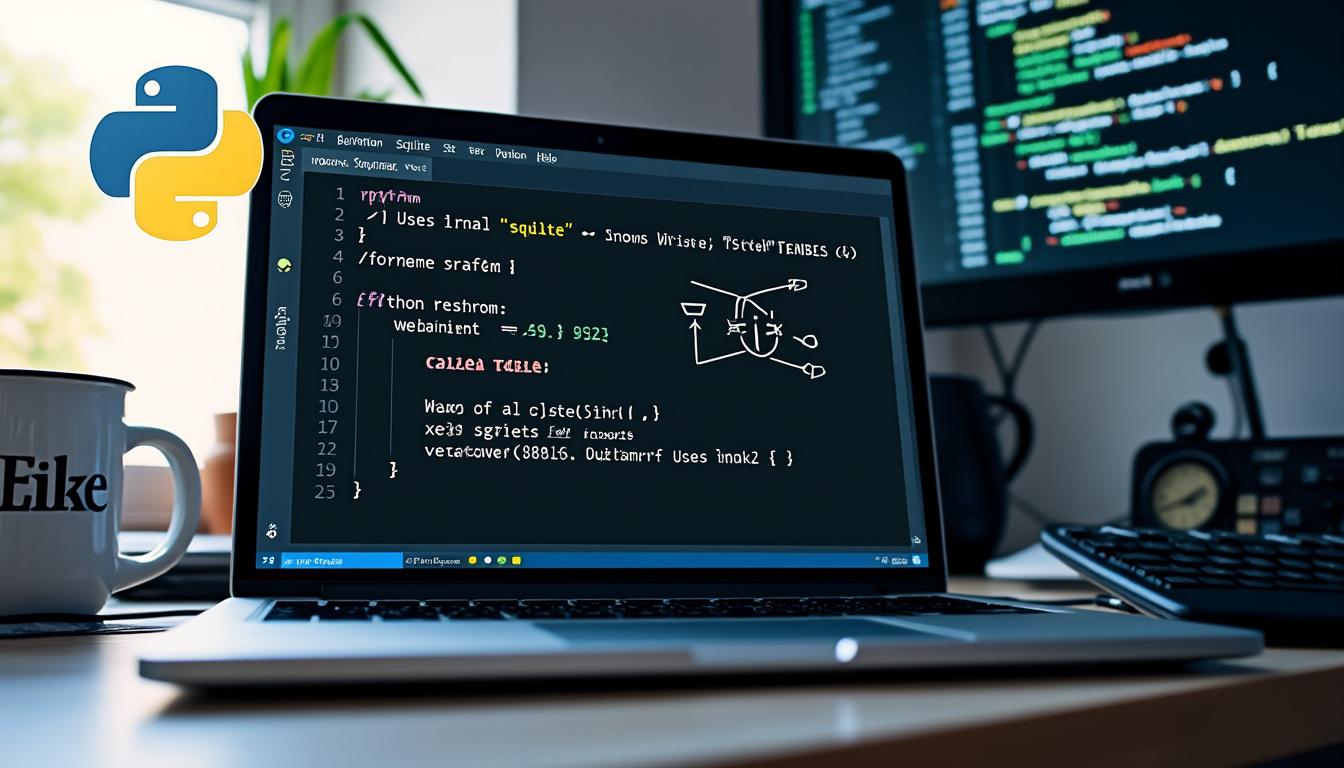 apprenez à gérer une base de données sqlite en python avec un tutoriel complet sur les opérations crud utilisant le module sqlite3.