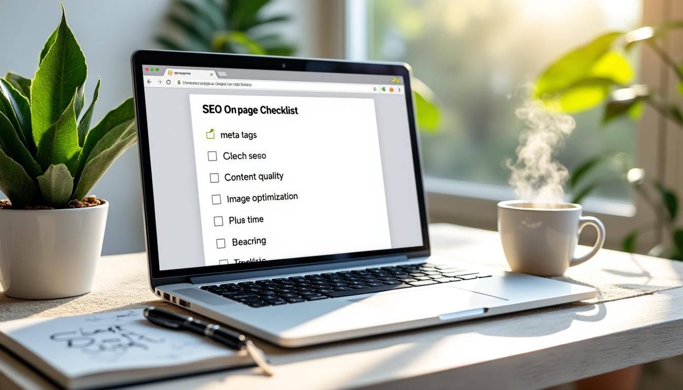 découvrez la checklist complète du seo on-page pour optimiser efficacement votre site web et améliorer votre classement sur les moteurs de recherche.
