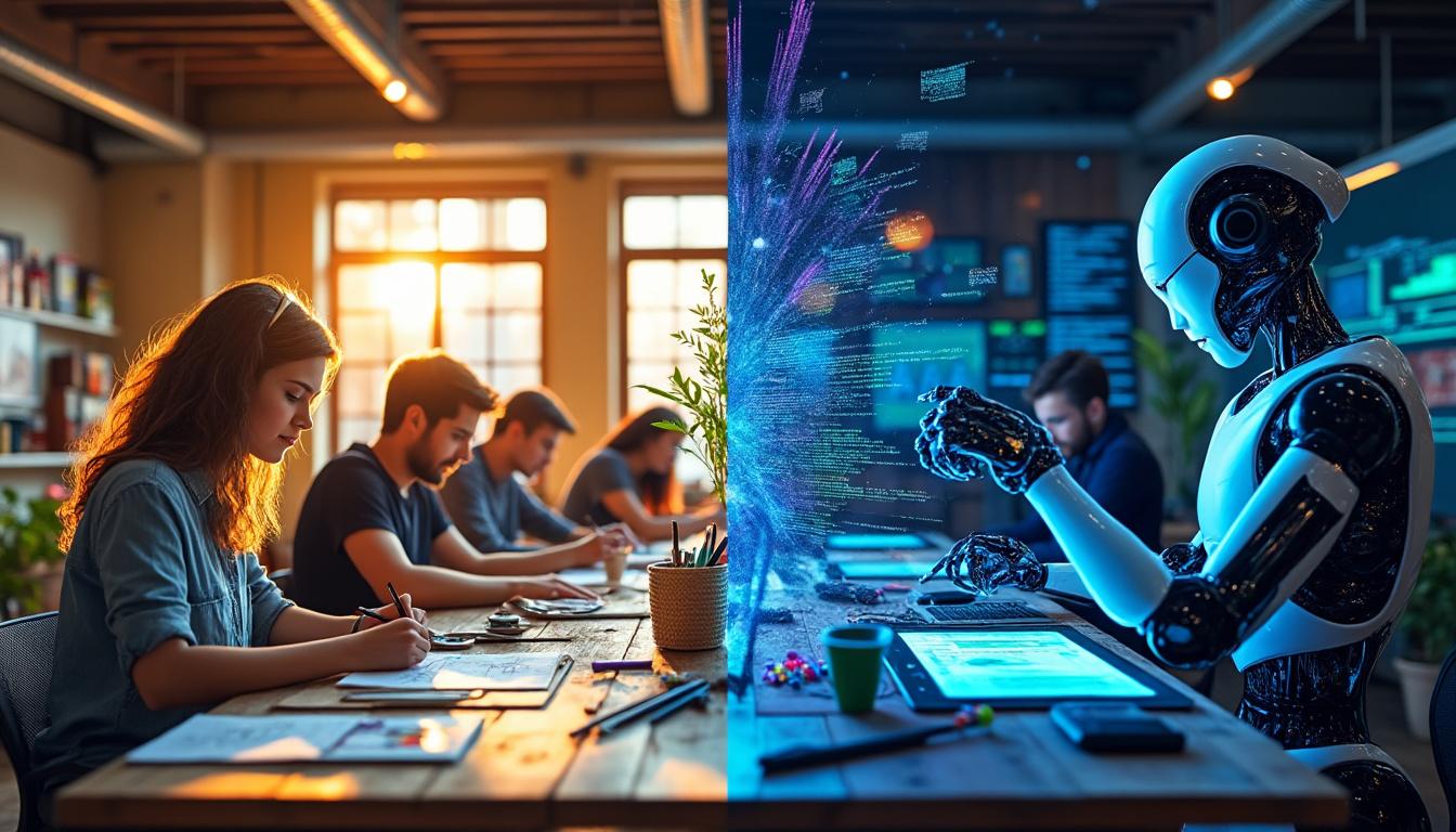 découvrez les différences clés entre le contenu créé par des humains et celui généré par l'intelligence artificielle, ainsi que leurs avantages et limites respectifs.