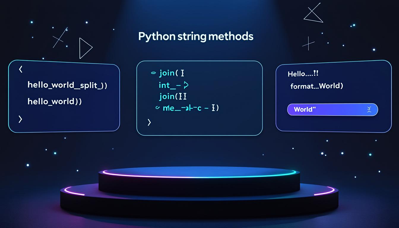 découvrez comment utiliser split(), join() et format() pour manipuler vos chaînes de caractères en python de manière simple et efficace.